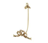 ALCXAZS Rustic Brass Mug Drying Rack Unique Metal Tea Cup Display Stand Exquisite Vintage Style Sturdy Organizer for Home Kitchens Metal Tea Cup and Plate Display Stand Gold Color, Small