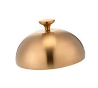 ALCXAZS Say Goodbye To Cleanup Woes With Easy To Clean Griddle Dome Practical And Stylish Kitchen Stir Fry And Other Dishes In Home Restaurant Environments, Gold, 30cm