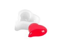 ALCXAZS Silicone Mold Heart Love Flower Pot Candy Dessert Flexible Crafts Jewelry Soap Pastry Moulds Decoration Kitchen, Type 1