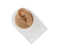 ALCXAZS Silicone Right Ear Model Simulation Piercing Mold Soft Professional Ear Display Realistic Mannequin Practice Training , Left /Rack