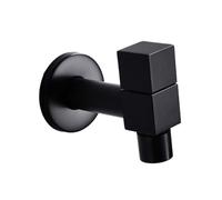 ALCXAZS Single Cold Tap Kitchen Sink Bibcock Anti Freeze Water Faucet Tough Durable Feature Fit For Bathrooms Copper Water Outlet Faucet Bathroom Wall Mount Single Cold Tap Kitchen Sink Bibcock Toilet