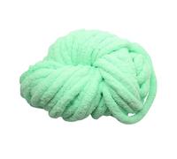 ALCXAZS Soft Washable Chunky Yarn Hand Knitting Crocheting DIY Projects Scarves Cushions Throws Home Decoration Chunky Chenille Yarn for Hand Knitting Crocheting, Light Green, 20mm