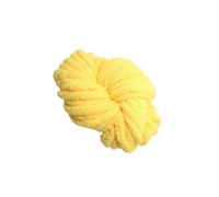 ALCXAZS Soft Washable Chunky Yarn Hand Knitting Crocheting DIY Projects Scarves Cushions Throws Home Decoration Chunky Chenille Yarn for Hand Knitting Crocheting, Yellow, 20mm