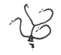 ALCXAZS Solder Tool Designed with 360 Degree Rotation Clips Providing Versatility for Various Repairs in One Handy Unit Third Hand Soldering Tool PCB Holder Solder Clamp, Black, 30cm