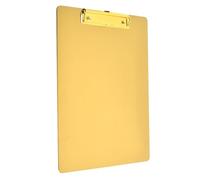ALCXAZS Stainless Steel A4 Clipboard Wide Application for Various Scenes Exquisite Appearance Writing Sheet Pad Metal Clipboards, Gold 25 * 18CM