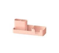 ALCXAZS Storage Pen Holder Stationery Large Capacity Pencil Compartments Display Organizer Cosmetics Tabletop School Office, Pink