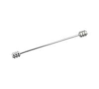 ALCXAZS Stylish Mens Collar Bar Tie Pin Jewelry Elegant Accessory Formal Occasions And Special Events Mens Shirt Collar Pin Clip Is Suitable For Various Occasions Such As Weddings, Silver, 6.5cm
