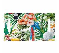 ALCXAZS Sunset Palm Tree Seat Cover Cart Cover Seat Cart Blanket Breathable for Golf 2-seater Universal Golf 80130cm, Flowers and leaves