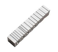 ALCXAZS Swage Block for Jewelry Making Compact High Hardness Iron Practical Bracelet Making Tool Swage Block for Jewelry Metalworking Bracelets Bangle Rings Bracelet Tool Channel, Silver, Rectangle