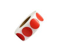 ALCXAZS Thank Stickers Labels Gift Tags Holiday Present Stickers Adhesive Label Round Shaped for Party Favors Food Gifts Bags Tissue Cute Favour Seals. to On Envelopes, Red, 2.5cm