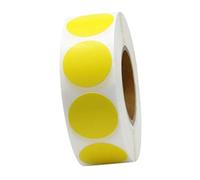 ALCXAZS Thank Stickers Labels Gift Tags Holiday Present Stickers Adhesive Label Round Shaped for Party Favors Food Gifts Bags Tissue Cute Favour Seals. to On Envelopes, Yellow, 2.5cm