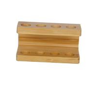 ALCXAZS Toothbrush Holder Bamboo Storage Elegant Durable Features for Keeping Toothbrushes Organized Neatly Toothbrush Holder Features 4 Holes to Store Toothbrushes