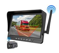 ALCXAZS Traffic Recorder For Car Monitoring With Waterproof Nights Visions 150° Wide Angle Lens Wireless Magnetic Solar Dashcam, Seven inches