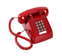 ALCXAZS Tranditional Large Button Desk Telephone Vintage With Flashing Red Indicator Elderly Communication Metal Base Desk Telephone Large Button With Red Indicator, 13x22.2x11.5cm