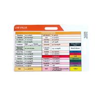 ALCXAZS UK ECG Pocket Card Rich In Information Quick Reference Portable And Durable Light In Weight Ecg Pocket Card Uk, D