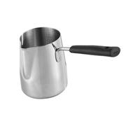 ALCXAZS Versatile Stainless Steel Cup Preparing Turkish Coffee While Also Serving for Heating Sauces Crafted Smooth Surfaces Warm Tea Hot Chocolate Sauce Gravies Professional, Silver, 600ML