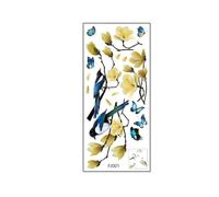 ALCXAZS Wall Sticker Flowers Branches Poster Creatively Universal Wallpaper Stickers Background Home for Sofa TV Corridor