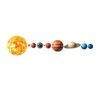 ALCXAZS Wall Sticker New Solar System Personality Poster Romantic Universal DIY Self-Assembly Stickers Nursery Home Wall