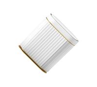 ALCXAZS Waste No More Time On Waste Management-Our Sensing Trash Can Takes Care Of Everything Compact Body Suitable For All, White+Gold, 7L battery model