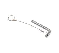 ALCXAZS Weight Stack Pin Weight Pin Replacement Extender Gym Training With Heavy Duty Steel Heavy Duty Stainless Steel Ensuring Can Withstand Gym Sessions And Last For Years, Silver, 10x125mm