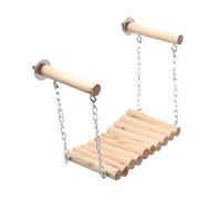 ALCXAZS Wood Stand Parrot Chew Toy Small Medium Bird Bringing Fun Climbing And Chewing Opportunities For All Feathered Creatures Parakeet Climbing Toy Wood Ladder For Bird Cage