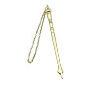 ALCXAZS Zinc Alloy Elegant Torah Pointer Finger Pointer Stick Reading Tool Mitzvah Celebration Hand For Readers To To Follow Text On Scroll When Reading For Torah, Gold Onion Head, Length 13cm