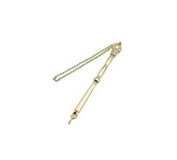 ALCXAZS Zinc Alloy Elegant Torah Pointer Finger Pointer Stick Reading Tool Mitzvah Celebration Hand For Readers To To Follow Text On Scroll When Reading For Torah, Gold Crown Head, Length 13cm