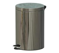 Alda Freedom Fresh Round Pedal Bin with Plastic Inner Bucket 20 Litre, Colour-Gloss, One Size