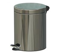 Alda Freedom Fresh Round Pedal Bin With Plastic Inner Bucket 5 Litre, Colour- Gloss