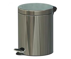 Alda Freedom Fresh Round Pedal Bin With Plastic Inner Bucket 5 Litre, Colour- Gloss