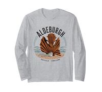Aldeburgh Suffolk England Seaside Scallop Beach Walks Long Sleeve T-Shirt