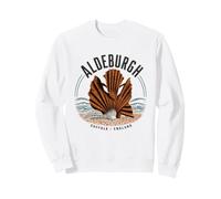 Aldeburgh Suffolk England Seaside Scallop Beach Walks Sweatshirt