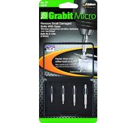 Alden 4507P Grabit Micro Broken Bolt Extractor 4 Piece Kit - Small Bolt and Screw Remover - Ideal for PC and Mac Repair - Made in The USA
