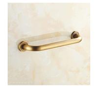 ALDEPO Grab Bars Gold Shower Handle Grab Bar, Grab Rails Brass Wall Mounted Brushed Finish, Safety Support Rail, Elderly/Disabled Handrails Aid Hold Shower Bathroom