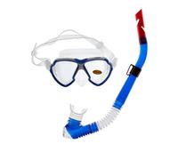 Alder Advanced Pro Adult Mask & Snorkel Set - Lightweight Travel Snorkeling Gear with Silicone Skirt Mask & Easy-Purge Snorkel, Tempered Glass, Wide Vision - Holiday Beach & Pool Essentials