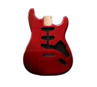 Alder Double Spell For ST Electric Guitar Body Accessories SSS Semi-finished Product Alder DIY Body Transparent Red Glossy