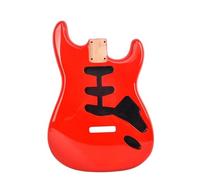 Alder Guitar Body High Gloss Finished SSS Pickup Route Red Color For DIY Guitars