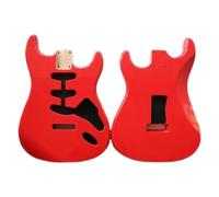 Alder Material Electric Guitar Body Assembled DIY Body SSS Semi-finished Product Red (Color : 01)