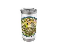 Alder Siskin Bird Bird Watcher Spring Songbird Chick Stainless Steel Insulated Tumbler