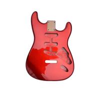 Alder Wood Guitar Body Glossy Metal Red For SSS Pickup DIY For ST Guitar Eectric Guitar Replacement