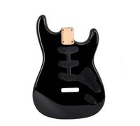 Alder Wood High Gloss Finished Standard SSS Pickup Guitar Body In Black Color