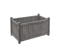 Rowlinson Alderley Rectangular Planter 485mm x 800mm x 415mm, Grey Hardwood Wash