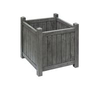 Rowlinson Alderley Grey Square Planter, Grey