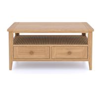 Alderley Oak 2 drawer Coffee Table Rest Relax Beige One Size
