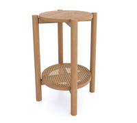 Alderley Oak Round Side Table Rest Relax Beige One Size