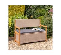 Rowlinson Alderley Storage Bench Natural Weave, Brown