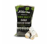 Alderline Kiln-Dried Birch Hardwood Logs 25 L - Ready to Burn firewood - Smokeless 25 cm fire logs for wood burner, Stoves, Fire Pits, and More! - 1-Pack