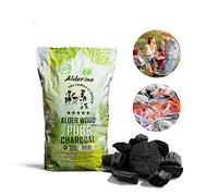 Alderline Lumpwood Charcoal BBQ - Smokeless & Flavor-Enhancing, Quick-Light, Sustainable, Grills & Cooking Styles - 5-20cm Pieces 30L Bag (Pack of 4) - Restaurant Grade Charcoal