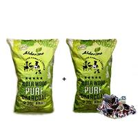 Alderline Lumpwood Charcoal BBQ - Smokeless & Flavor-Enhancing, Quick-Light, Sustainable, Grills & Cooking Styles - 5-20cm Pieces 30L Bag (Pack of 2) - Restaurant Grade Charcoal