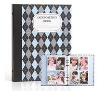 Aldervine A5 Binder Kpop Photocard Holder Book 6 Ring Kpop Photo Card Binder 2.5 * 3.5 Inch Mini Photo Album With 240 Card Sleeves Pockets 30pcs Inner Page